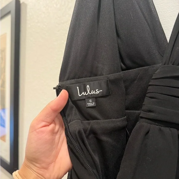 Lulu’s Heavenly Hues Elegant Black Sleeveless Maxi Dress - Picture 8 of 8